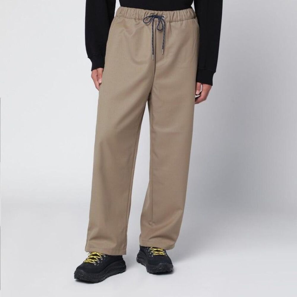 OAMC Relaxed Fit Drawstring Waist Trousers Men Beige Pants